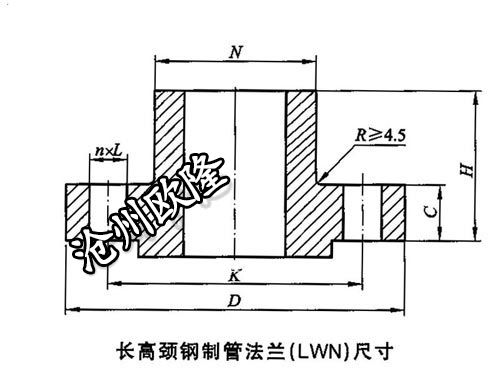 长高颈法兰 HG/T 20615 Class 1500 LWN