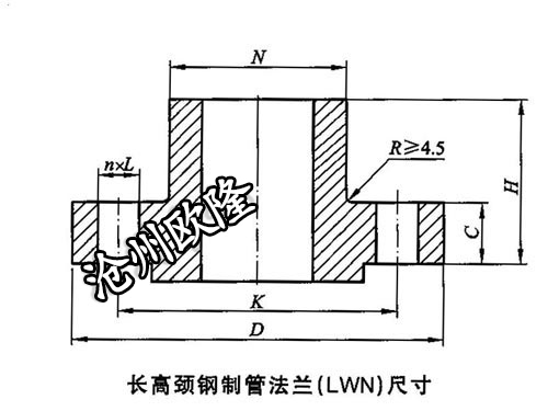 长高颈法兰 HG/T 20615 Class 2500 LWN