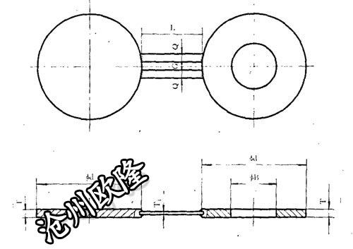 8字盲板 HG/T 21547 PN5.0 BLF1-5.0