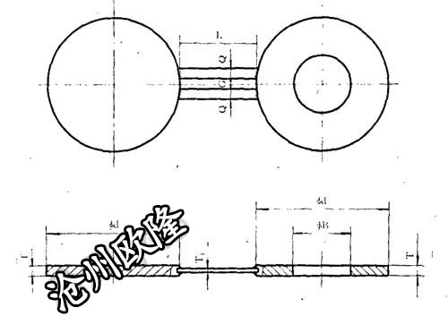 8字盲板 HG/T 21547 PN4.0 BLF1-4.0