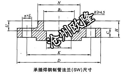 承插焊法兰 HG/T 20615 Class300 SW