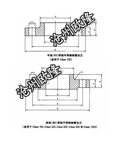 带颈平焊法兰 GB/T 9116 Class600 SO