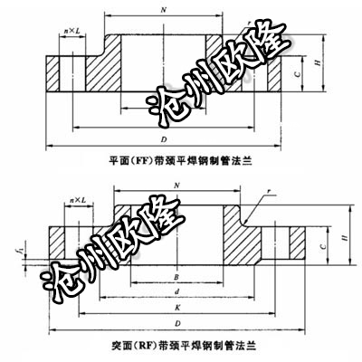 带颈平焊法兰 GB/T 9116 PN100 SO