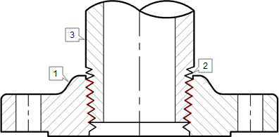 Details of Threaded flange